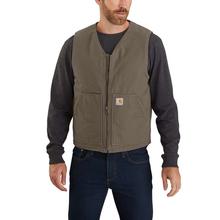Carhartt Men's Washed Duck Sherpa Lined Vest DRIFTWOOD