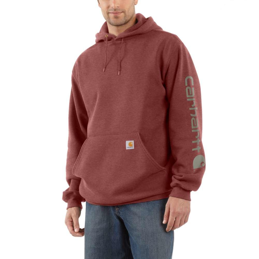 red carhartt sweatshirt