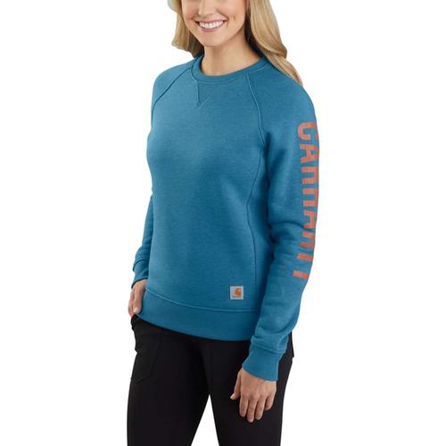 Carhartt Women's Relaxed Fit Midweight Crewneck Carhartt Graphic Sweatshirt