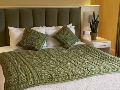 Aran Crafts Plaited Throw Blanket