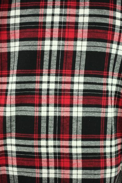 Five Brother Workwear Men's Original 9oz Western Brawny Flannel Shirt 2011/RED/WHITE