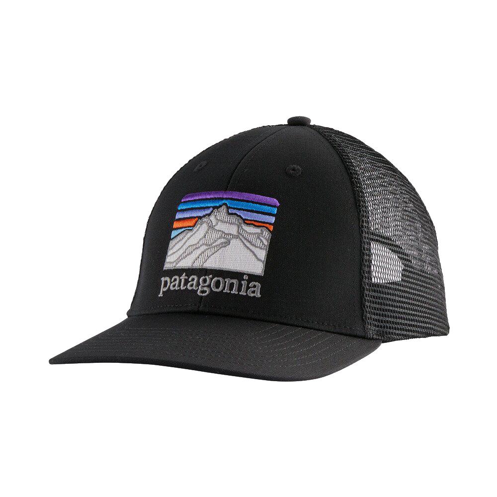 Patagonia Line Logo Ridge Lopro Trucker Hat BLACK