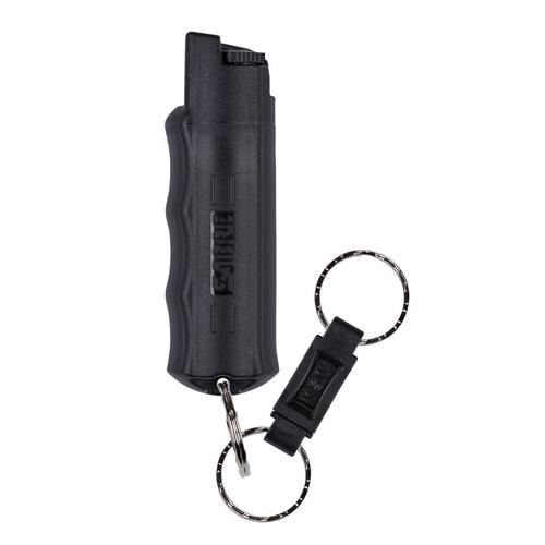 Sabre Pepper Spray with Quick Release Key Ring in Black