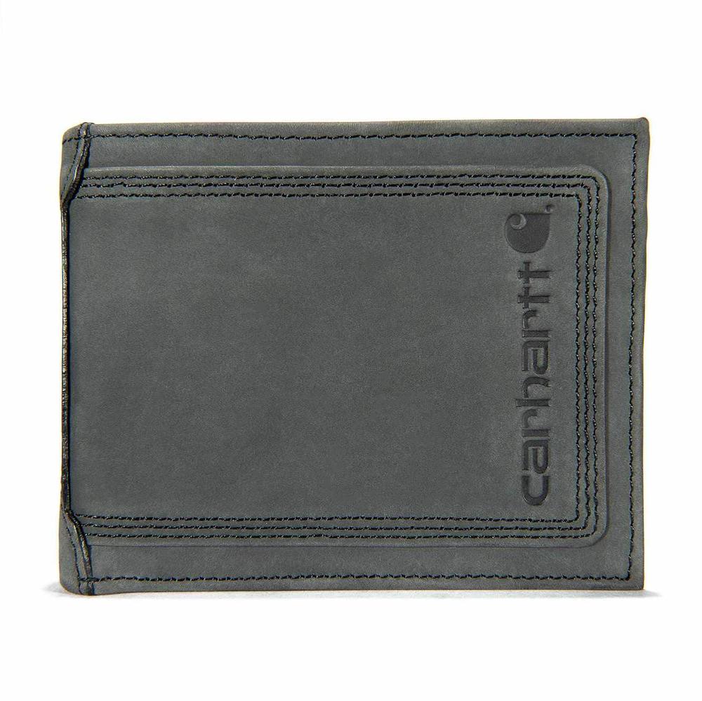 Carhartt Men's Detroit Passcase Wallet BLACK