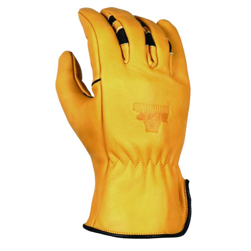 Bear Knuckles Double Wedge Fleece Lined Water Resistant Cowhide Driver Gloves BUCKSKIN(TAN)