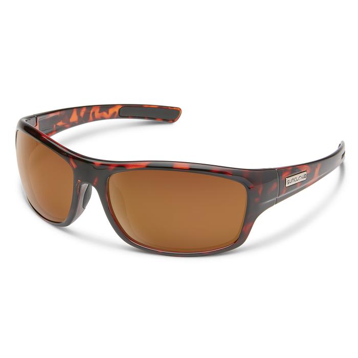 Suncloud Optics Cover Sunglasses Tortoise with Polarized Brown Lenses CVRPPBRTT