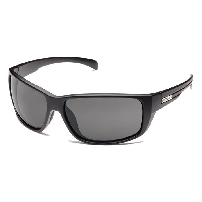 Suncloud Optics Milestone Sunglasses Matte Black with Polarized Grey Lenses MIPPGYMB