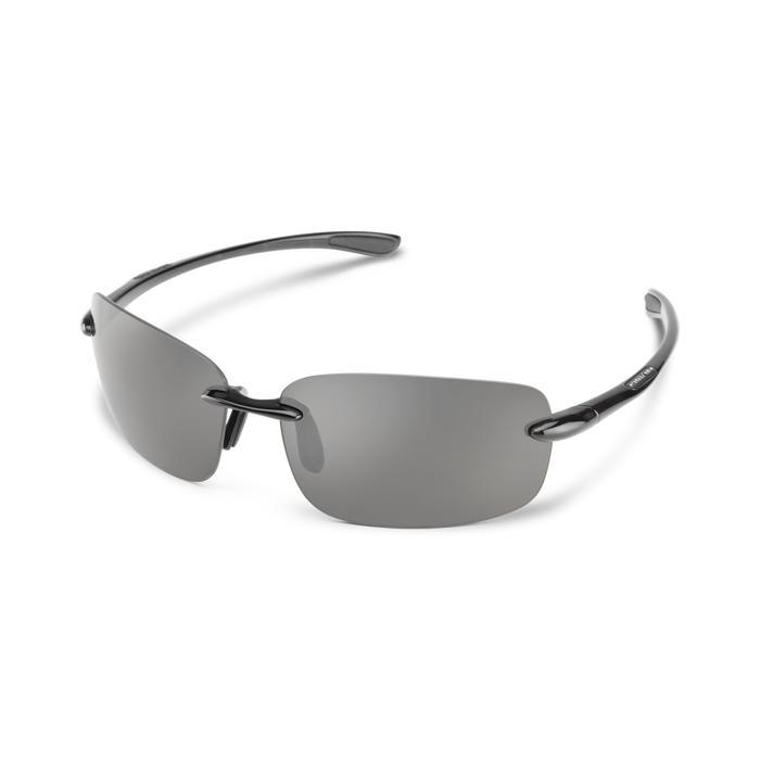 Suncloud Optics Topline Sunglasses Black with Polarized Grey Lenses 20233980764M9