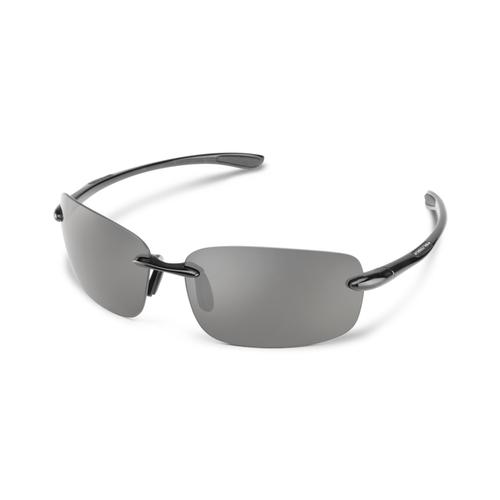 Suncloud Optics Topline Sunglasses Black with Polarized Grey Lenses