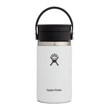 Hydroflask 12oz Wide Mouth with Flex Sip Lid WHITE