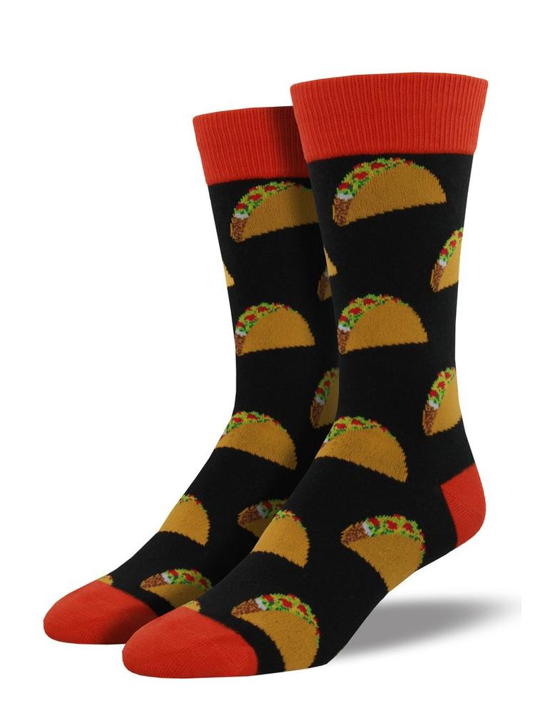 Socksmith Men's Taco Socks BLACK
