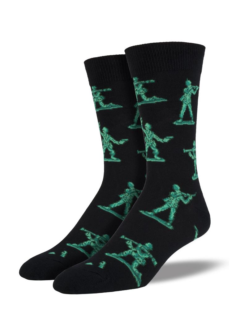 Socksmith Men's Army Men Socks BLACK