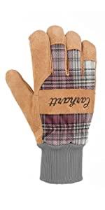 Carhartt Women's Waterproof Suede Knit Cuff Work Glove