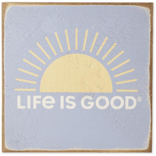 Life Is Good Sunrise Large Wooden Sign