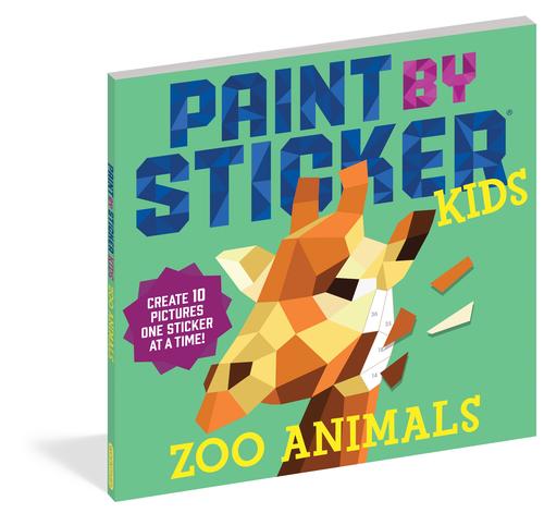 Paint by Stickers Kids Zoo Animals