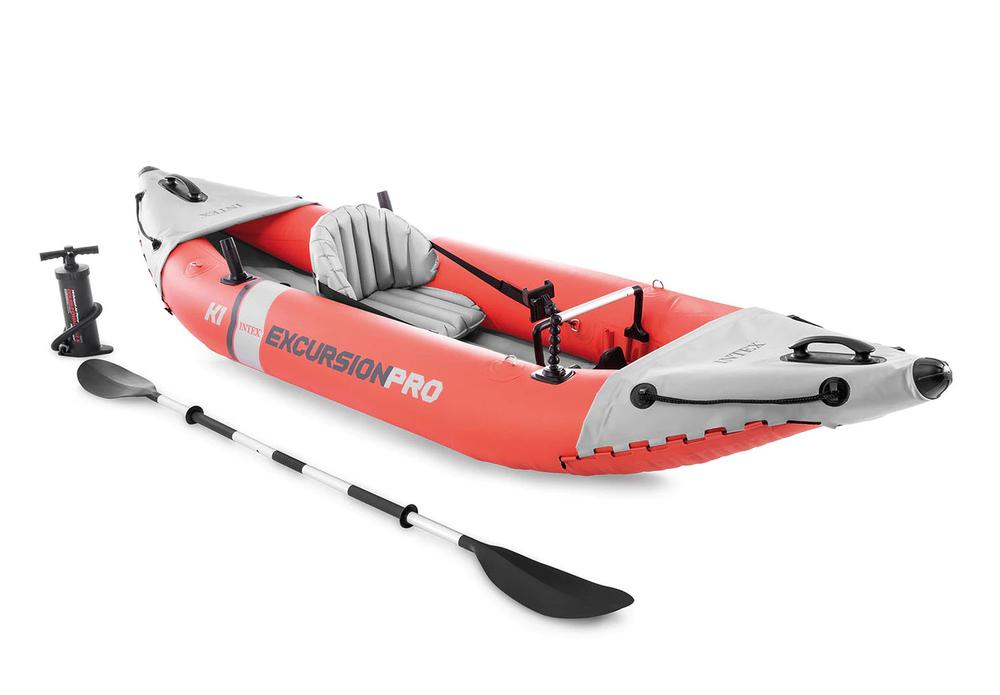  Intex Excursion Pro K1 Inflatable Kayak With Paddle And Pump