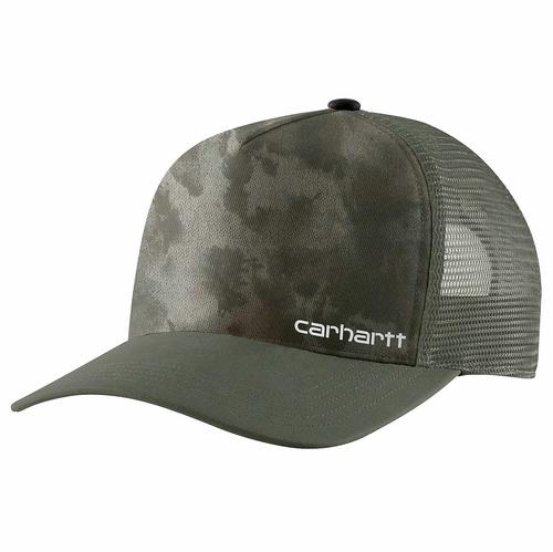 Carhartt Men's Mesh-Back Camo Graphic Trucker Cap