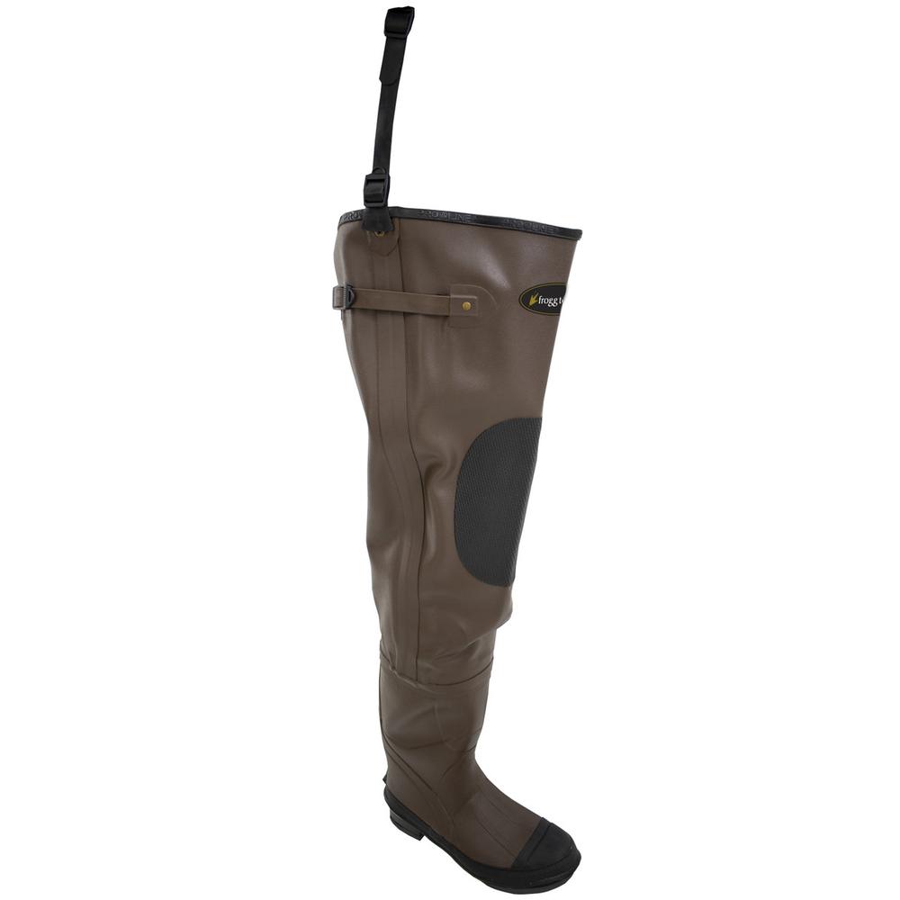 Frogg Toggs Youth Classic 2 Rubber Cleated Bootfoot Hip Wader BROWN