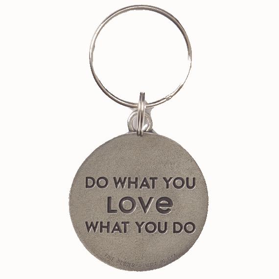 Life Is Good Coin Keeper Keyring BLK