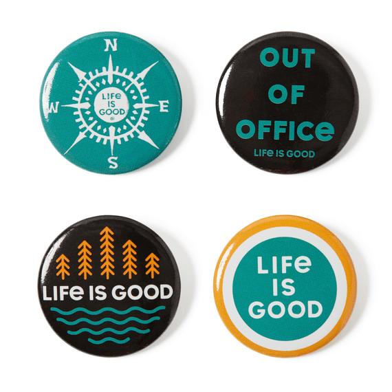  Life Is Good Outdoor Positive Pins