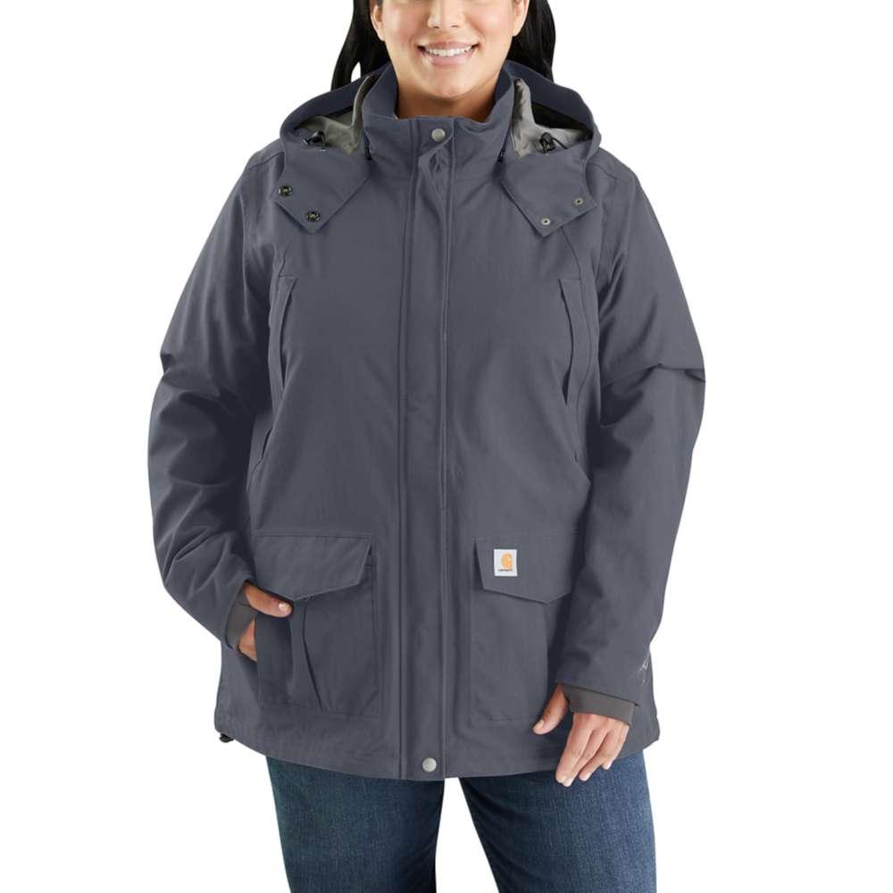 Carhartt Women's Rain Defender Shoreline Jacket BLUESTONE