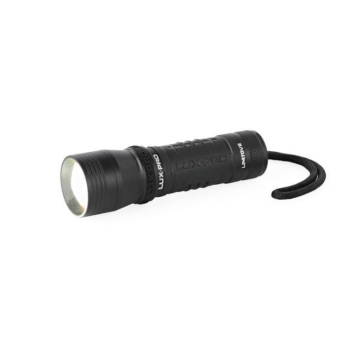 Lux Pro Focus Beam 380 Lumen Flashlight BLACK