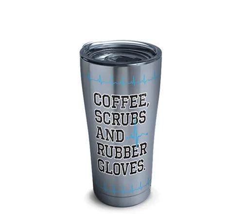 Tervis 20oz Coffee Scrubs Rubber Gloves Nurse Life Stainless Tumbler