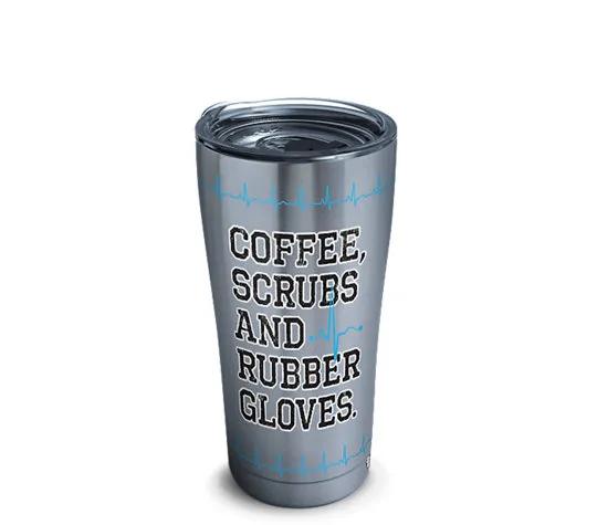 Tervis 20oz Coffee Scrubs Rubber Gloves Nurse Life Stainless Tumbler NURSELIFE