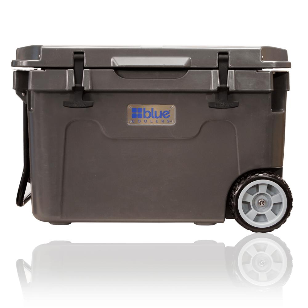 Blue Coolers 55 Qt Ice Vault with Wheels GREY