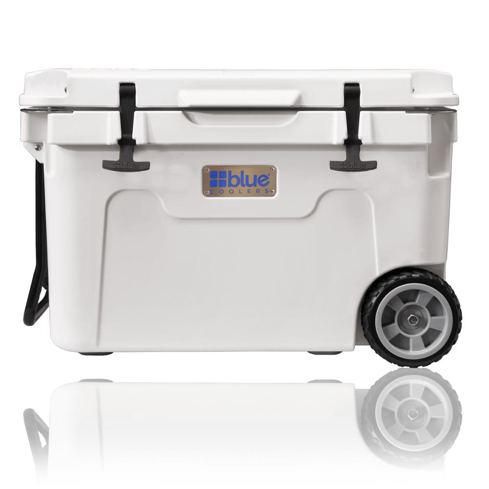 Blue Coolers 55 Qt Ice Vault with Wheels WHITE
