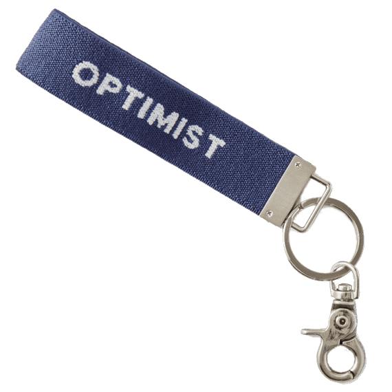 Life Is Good Optimist Ride On Keychain DBLUE