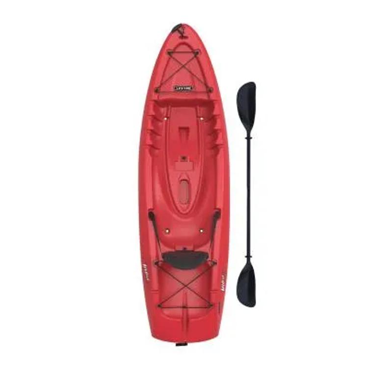 Lifetime Hydros 85 Sit on Top Kayak Package with Paddle RED