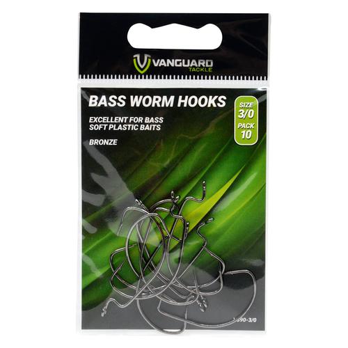 Vanguard Bass Worm Hooks