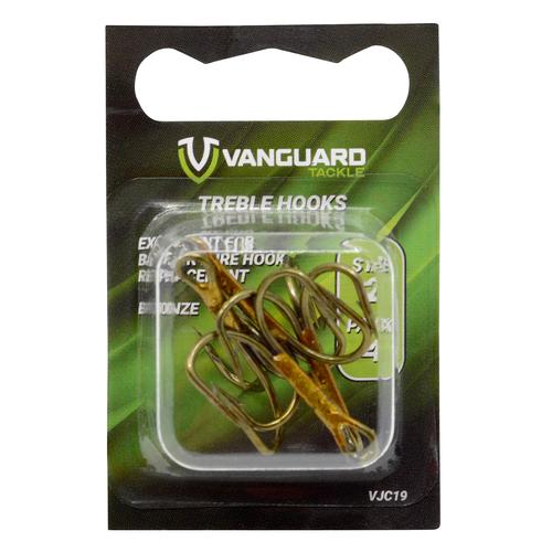 Vanguard Treble Hooks Size 2 Pack of 4