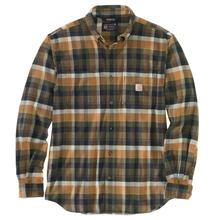 Carhartt Men's Rugged Flex Midweight Flannel Relaxed Fit Shirt Big and Tall Sizes BASIL