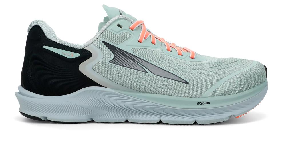 Altra Women's Torin 5 Running Shoe Grey and Coral GRAY/CORAL