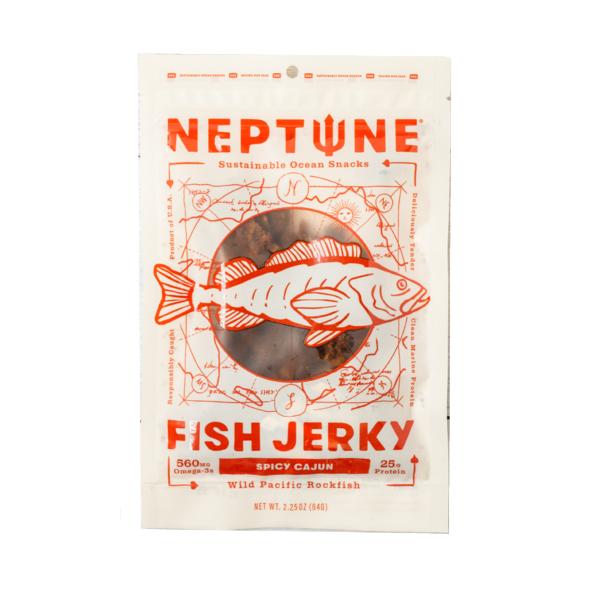 Neptune Snacks Spicy Cajun Fish Jerky CAJUN