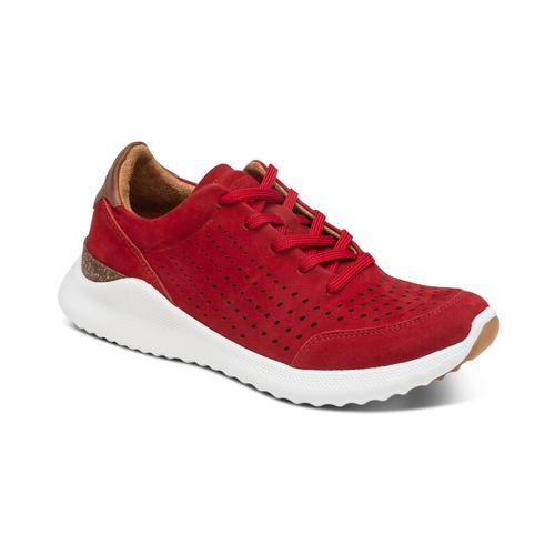 Aetrex Women's Laura Arch Support Sneaker in Red