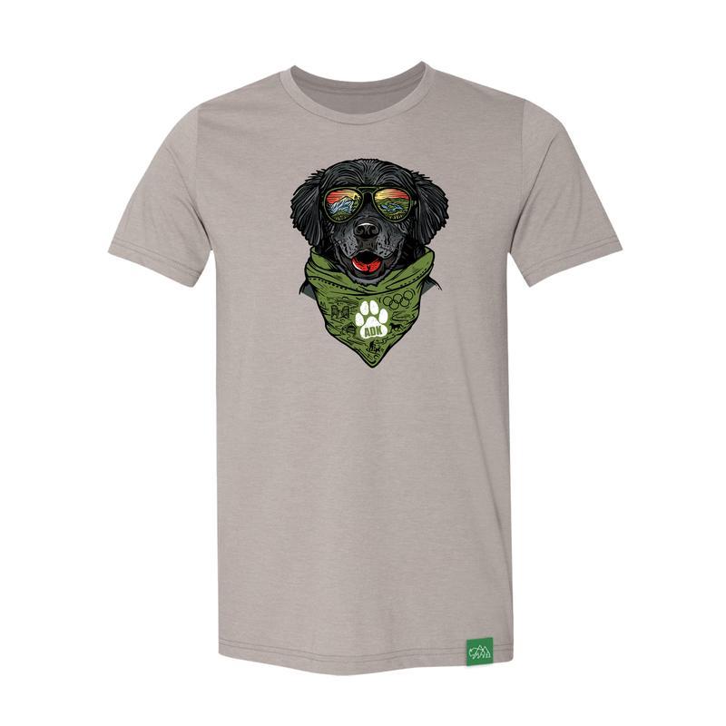  Wild Tribute Men's Parker The Adirondacks Dog Graphic Tshirt