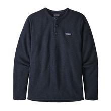 Patagonia Men's Better Sweater Fleece Ribbed Henley NAVY