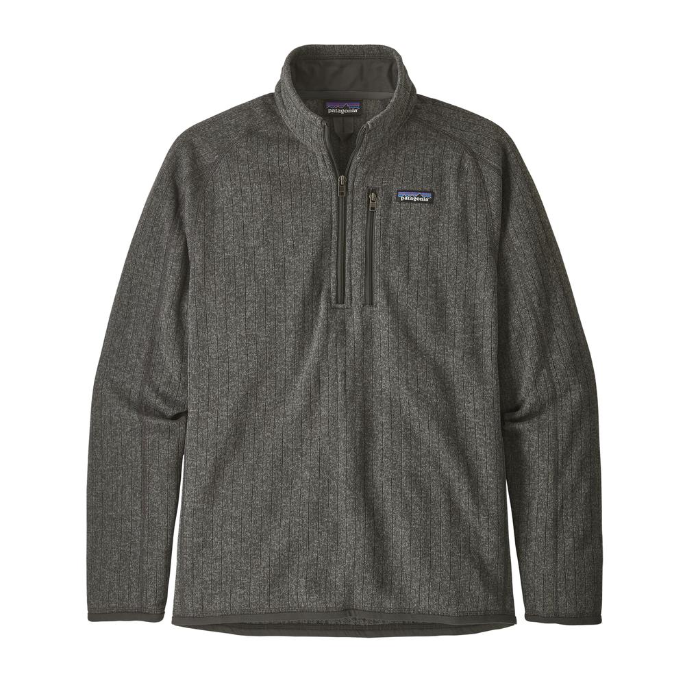  Patagonia Men's Better Sweater Ribbed Fleece Quarter Zip