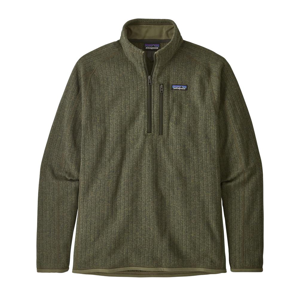 Patagonia Men's Better Sweater Ribbed Fleece Quarter Zip INDUSTRIAL_GREEN