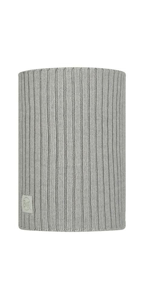  Buff Norval Merino Wool Knitted Neckwarmer Light Grey