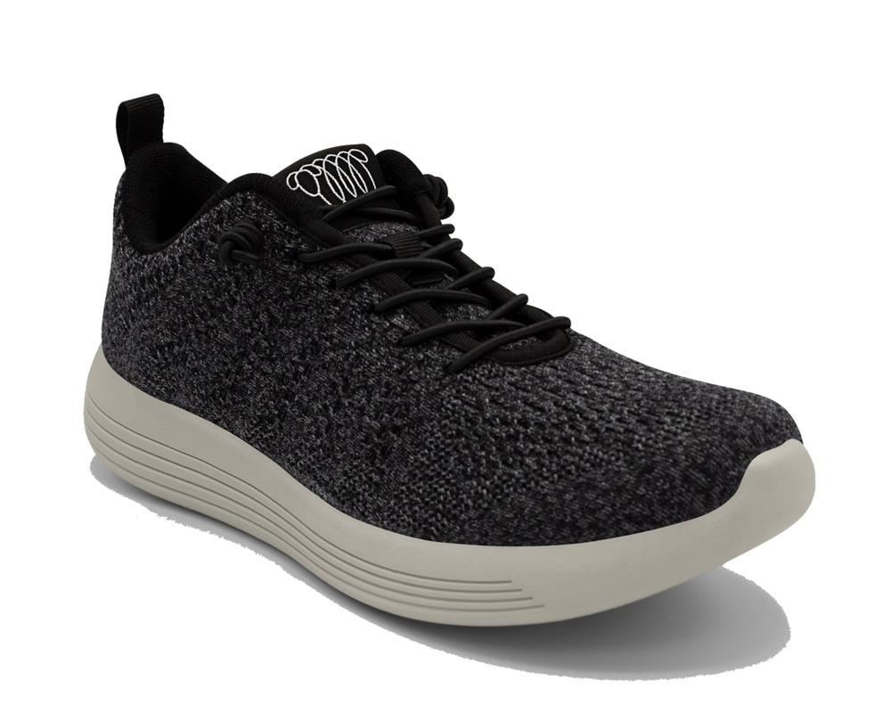 Woolloomooloo Belmont Lace Up Wool Sneaker BLACK