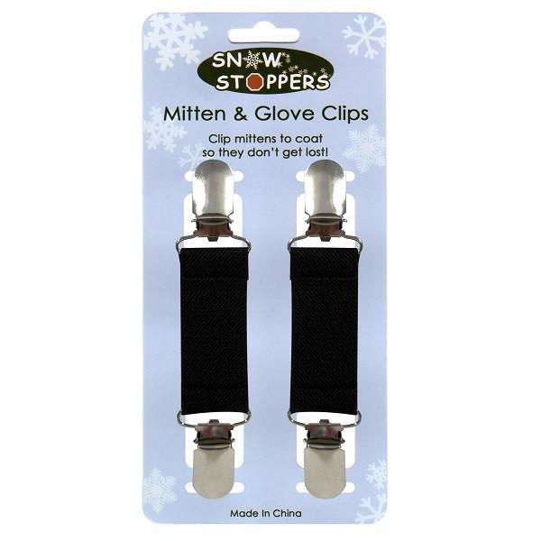 Snowstoppers Mitten Clips Set BLACK