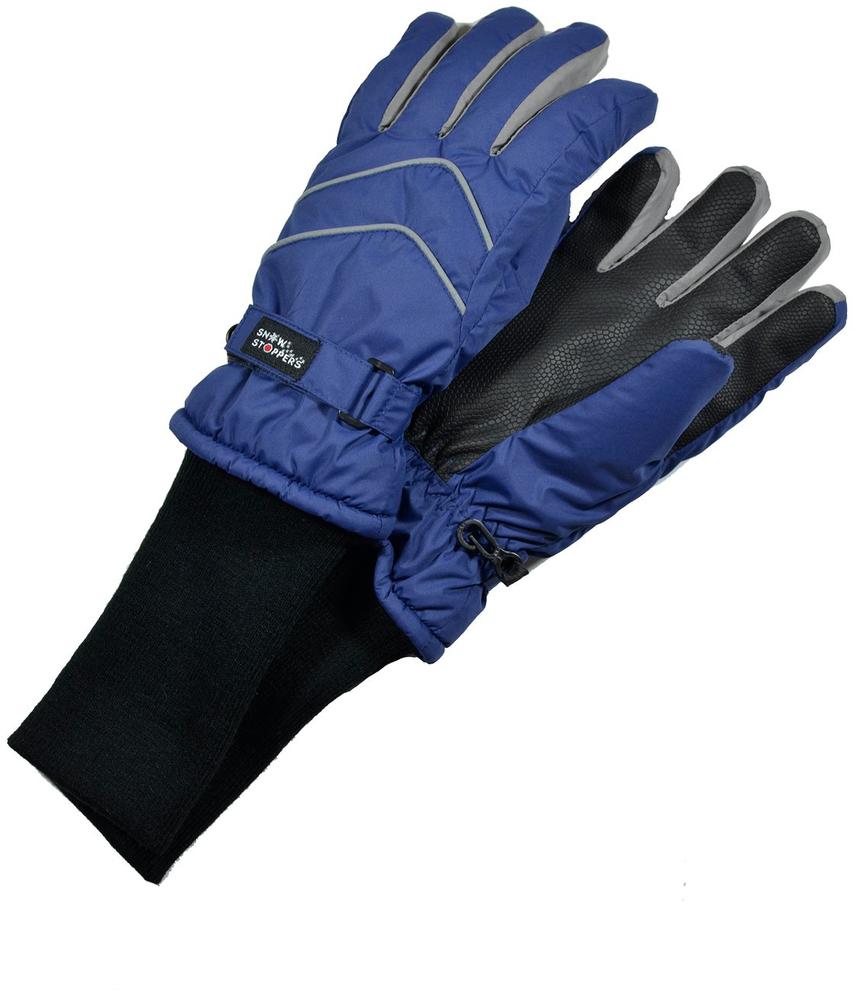 Snowstoppers Kids' Extended Cuff Nylon Gloves NAVY
