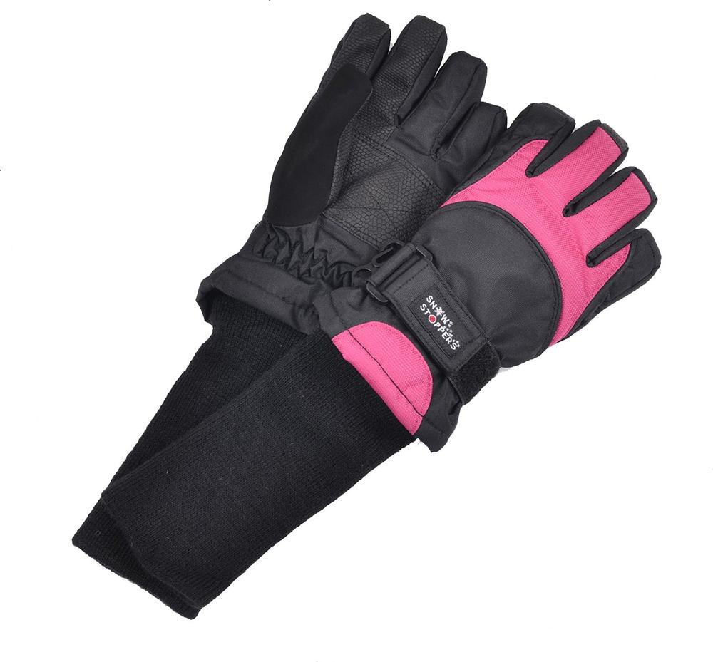 Snowstoppers Kids' Extended Cuff Ski and Snowboard Gloves FUCHSIA