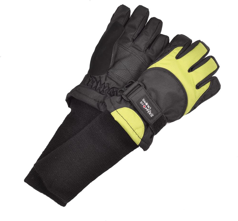Snowstoppers Kids' Extended Cuff Ski and Snowboard Gloves LIME_GRN