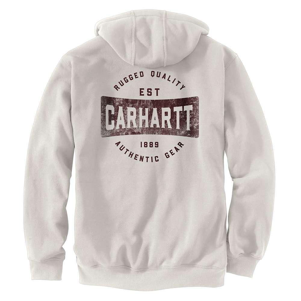 Carhartt Men's Loose Fit Midweight Full Zip Authentic Gear Graphic Sweatshirt MALT