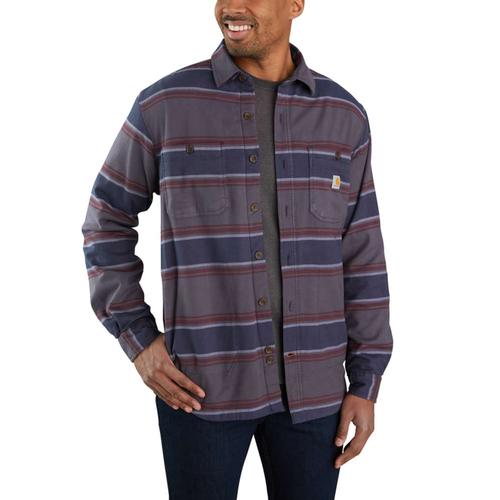 Carhartt Men's Rugged Flex Relaxed Fit Midweight Flannel Fleece Lined Shirt Big and Tall Sizes